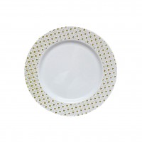 Sphere - 10 Lusso Bianco/Oro Piatti da Dessert 19cm