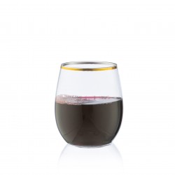 6Lusso Oro Bicchiere Da Vino Senza Stelo 355ml