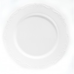 Casual - 10 Lusso Bianco Piatti da Cena 26cm