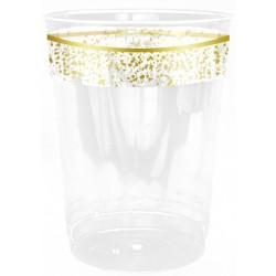 Confetti - 10 Lusso Oro Bicchieri 300ml
